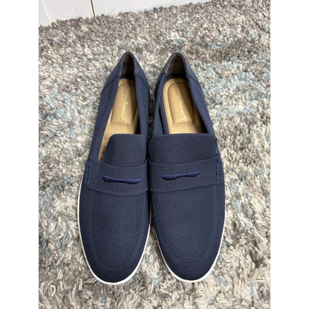 Tommy Bahama Shoes Womens 9.5 Bay Penny Loafers Boat Nautical Coastal Navy - Picture 7 of 11